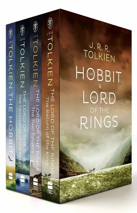 The-Hobbit-The-Lord-Of-The-Rings-Book-Set-4-Books-By-J.-R.-R.-Tolkien